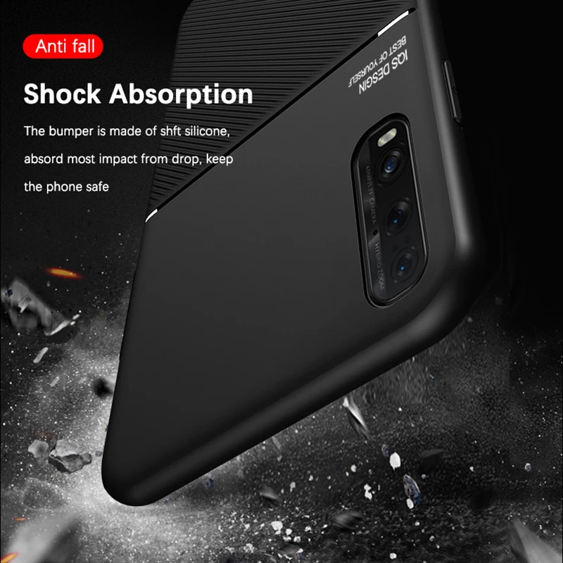 Чехол для телефона OPPO Find X2 Pro роскошный текстурный чехол из искусственной кожи с