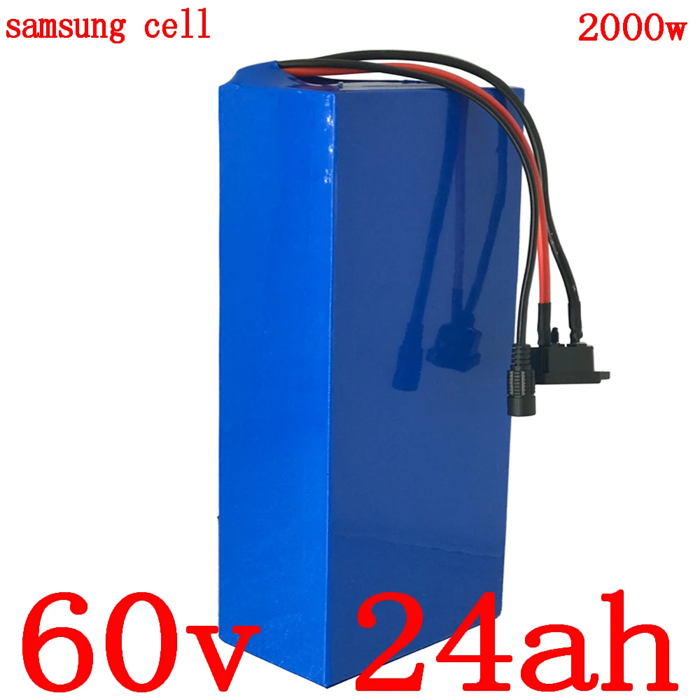 Литиевая батарея samsung для электроскутера 60 В 20 Ач 25 в 1800 Вт 2000 3000 Ач|triangle battery|lithium