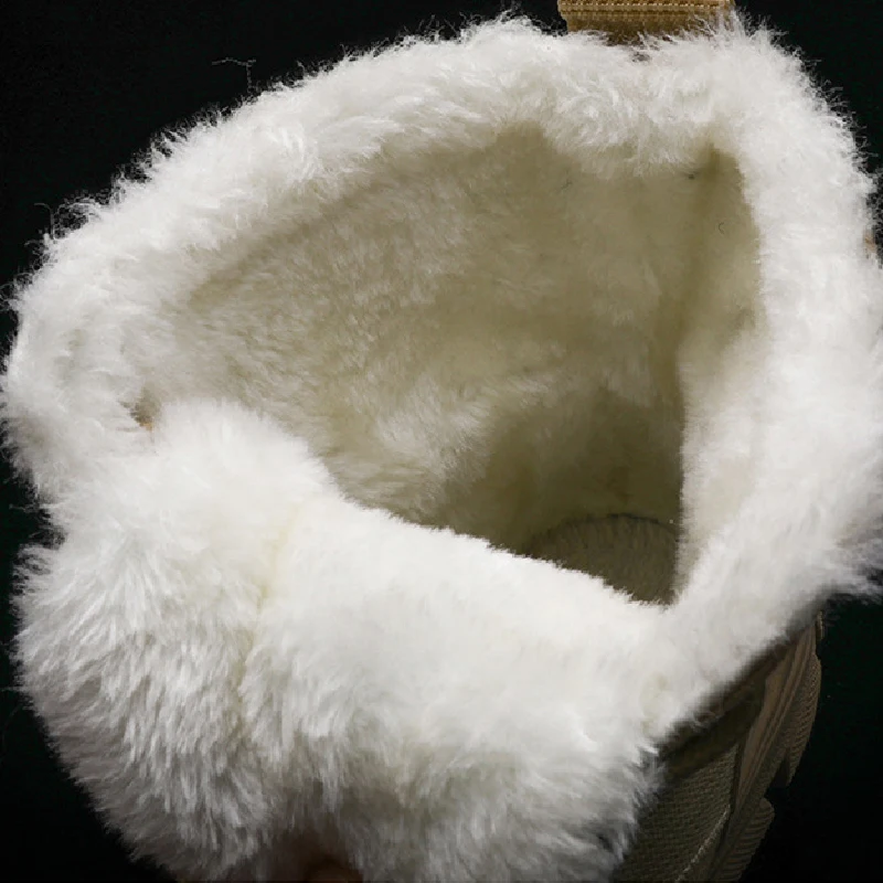 Winter Warm Women Suede Ankle Boots Work Safety Trekking Sneakers Shoes Martin Round Toe Snow High Quality | Обувь