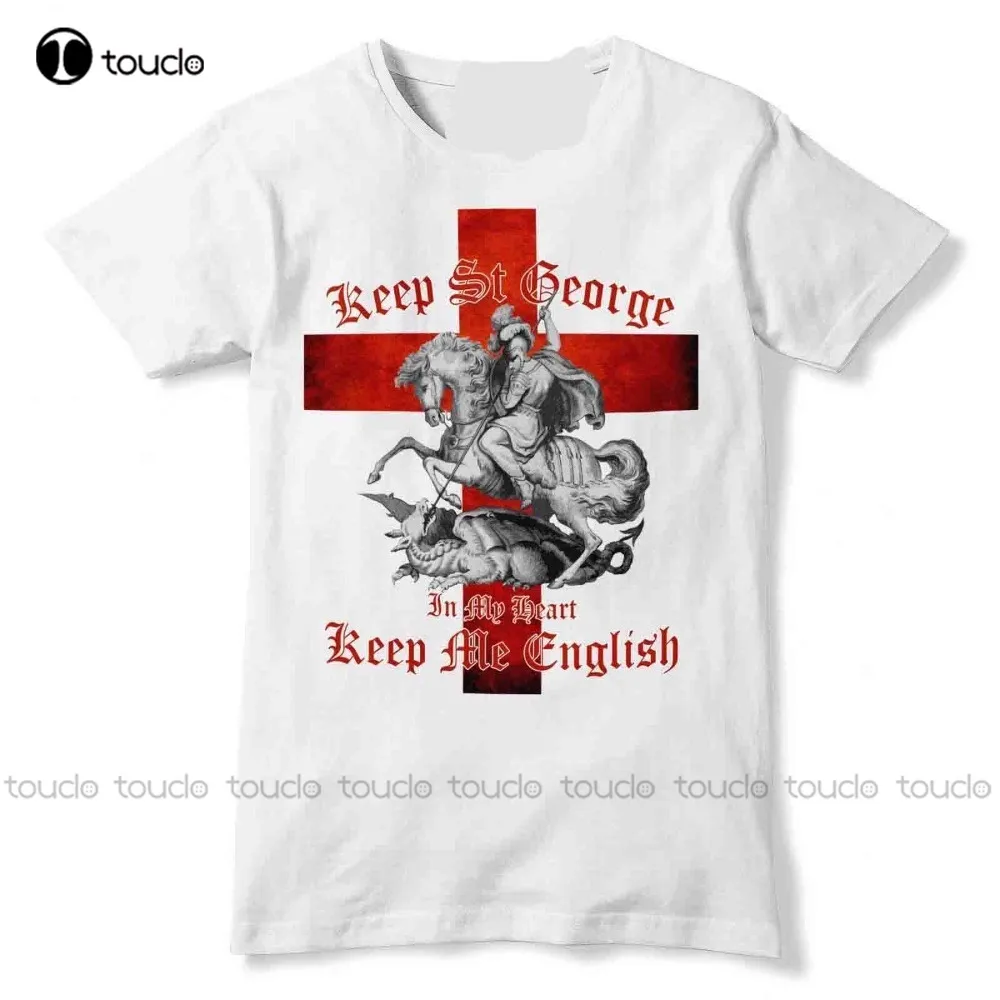 

Hipster Tees Summer Mens T Shirt Keep St George In My Heart T Shirt England Shirt Dragon Slayer English Top Gd4Free T Shirts