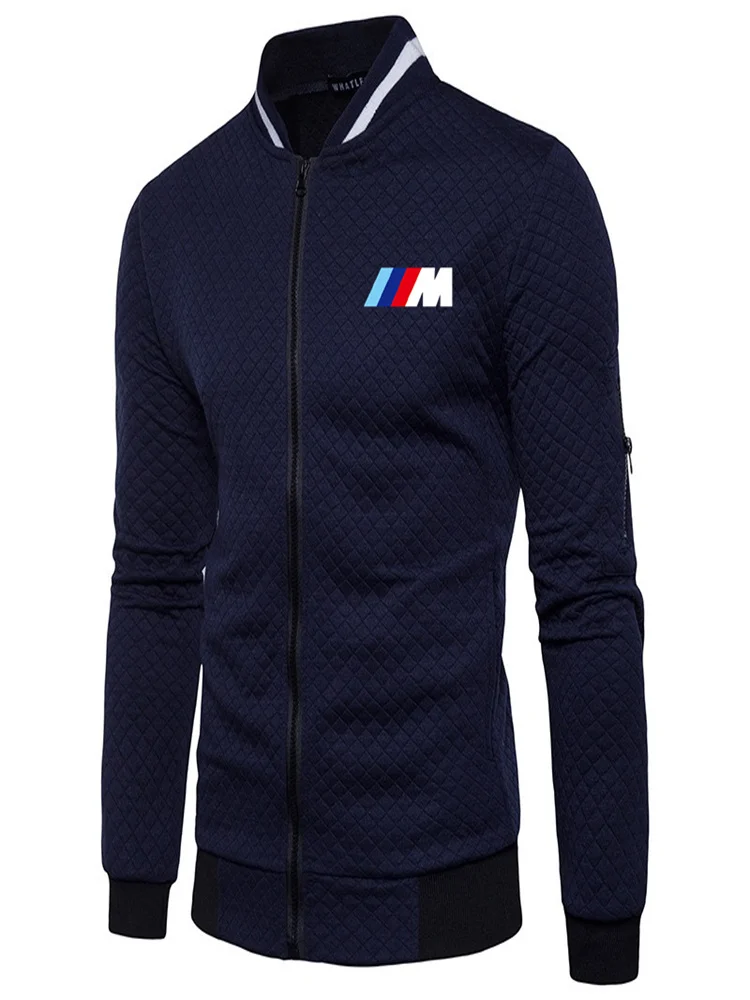 

2021 new autumn and winter jacket men's warm casual zipper slim jacket motorcycle sports men's zipper sweater