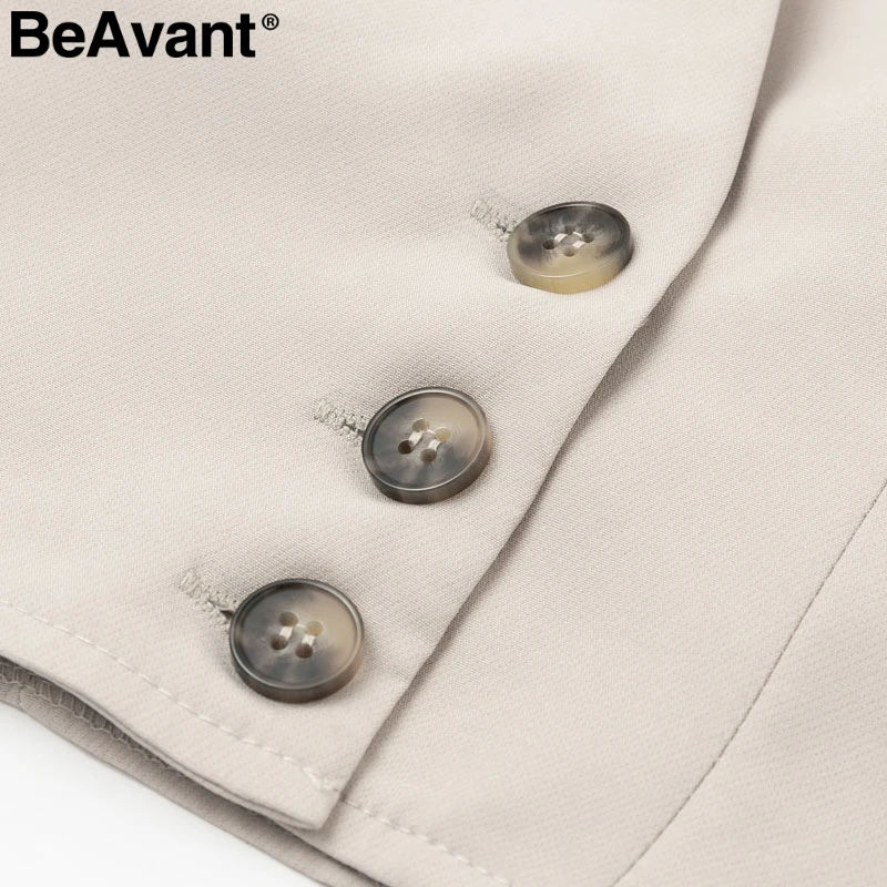 Женская короткая блузка BeAvant Повседневная Блузка с v образным вырезом длинными