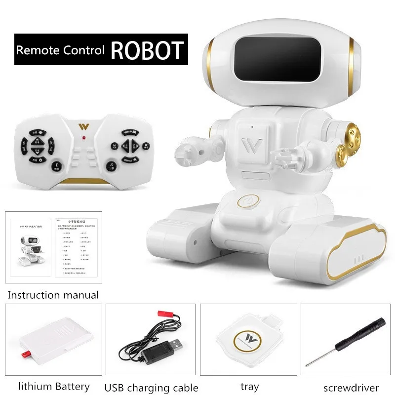 

intelligent Voice Dialogue Tray Robot To Send Food Storytelling Singing Learning English Science Knowledge interactive Rc Robot