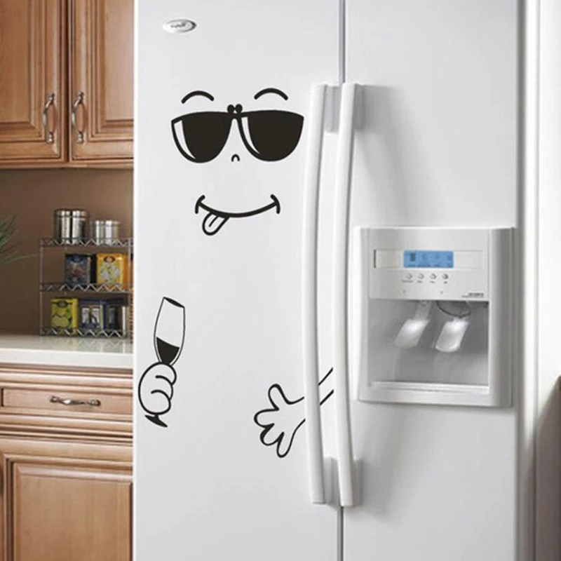 Новые съемные наклейки TECHOME для домашней кухни на холодильник забавные маленькие