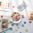 100 шт.упак. Kawaii красочные милые супер многослойные наклейки, материал ручной работы для студентов, инструмент для украшения школы и офиса