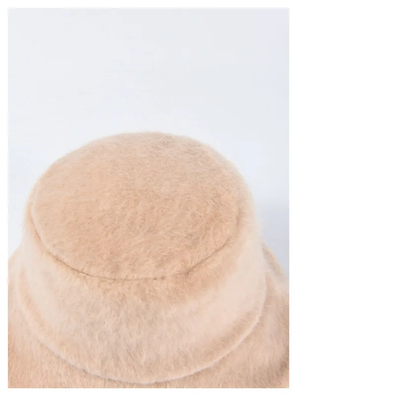Женская двухсторонняя Панама Меховая зимняя для женщин плотная мягкая теплая