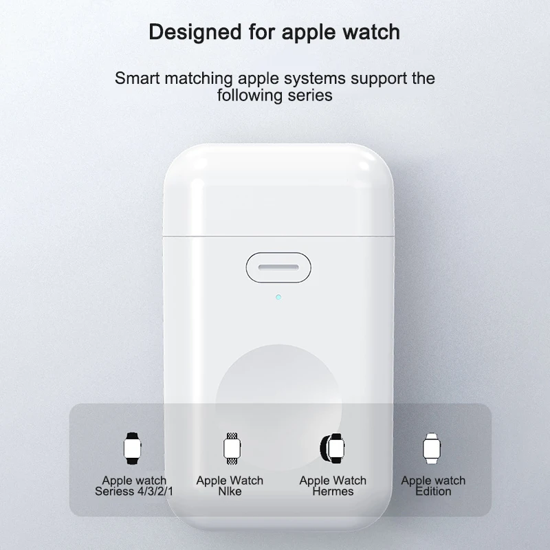 Qi Беспроводное зарядное устройство для Apple Watch 4 3 2 1 I серия портативное Быстрое беспроводное зарядное устройство для зарядки магнитное зарядное устройство для IWatch зарядное устройство