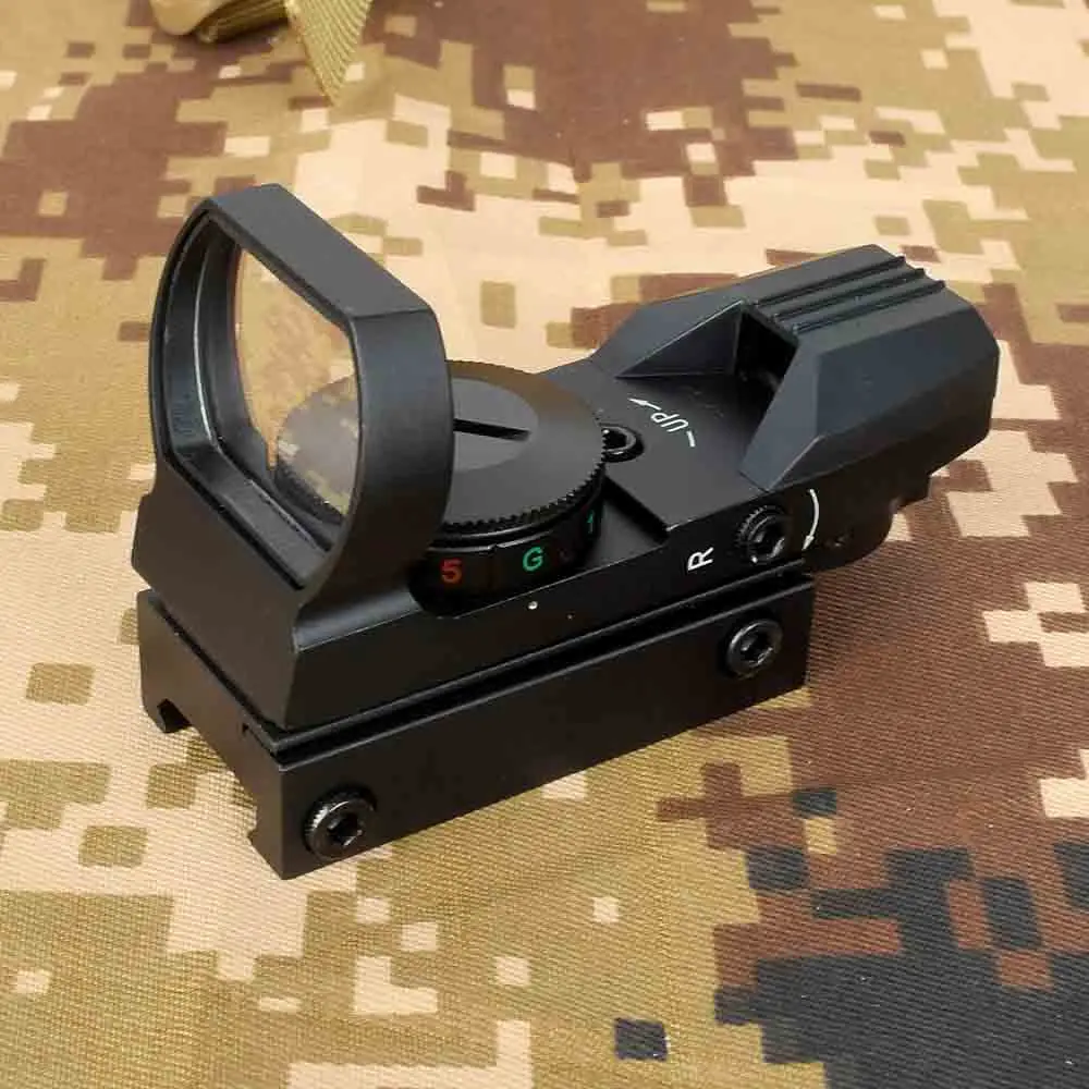 1x33 Тактический истребитель голографический 4 Сетка красный/зеленый точка рефлекторный прицел зеленый 20 мм