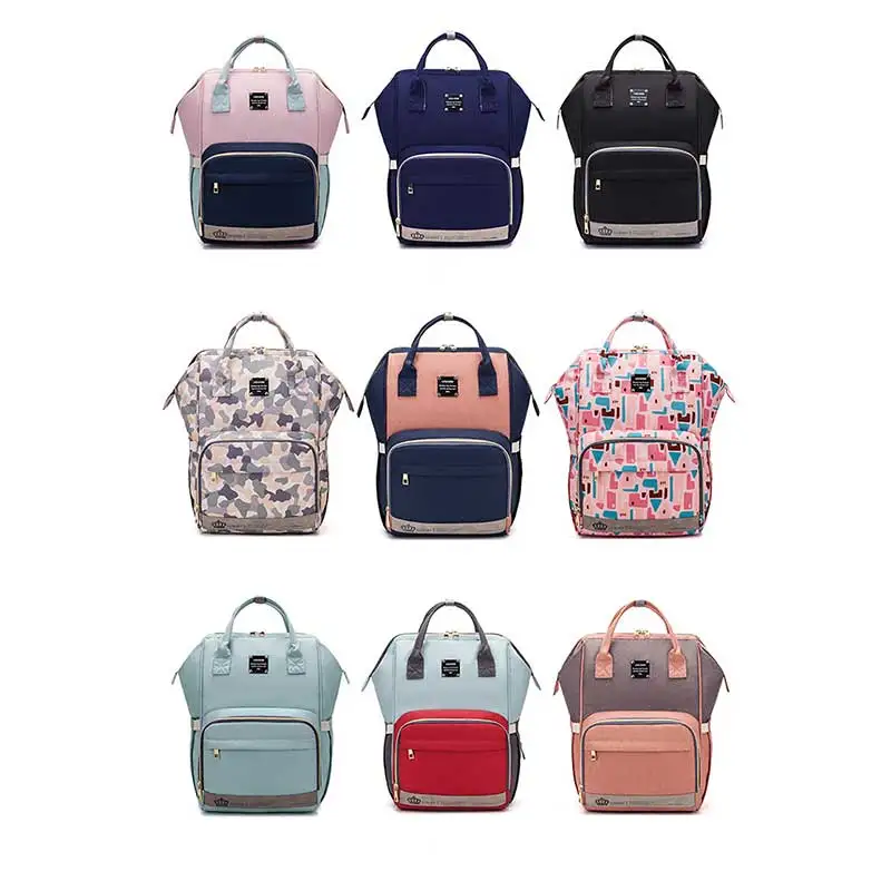 Рюкзак для мам Lequeen брендовая вместительная Детская сумка с USB разъемом дорожный