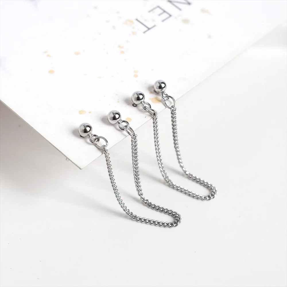 Серьги-гвоздики женские из серебра 925 пробы в минималистическом стиле | Украшения