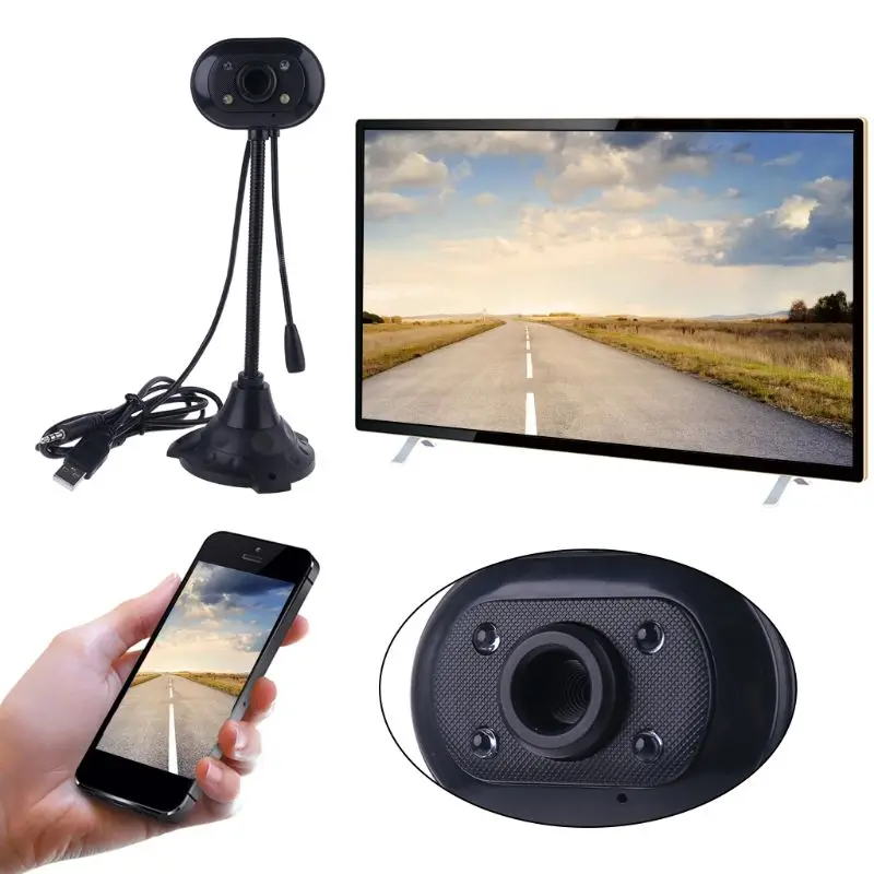 USB камера высокой четкости видеокамера настольный компьютер ноутбук Цифровая с