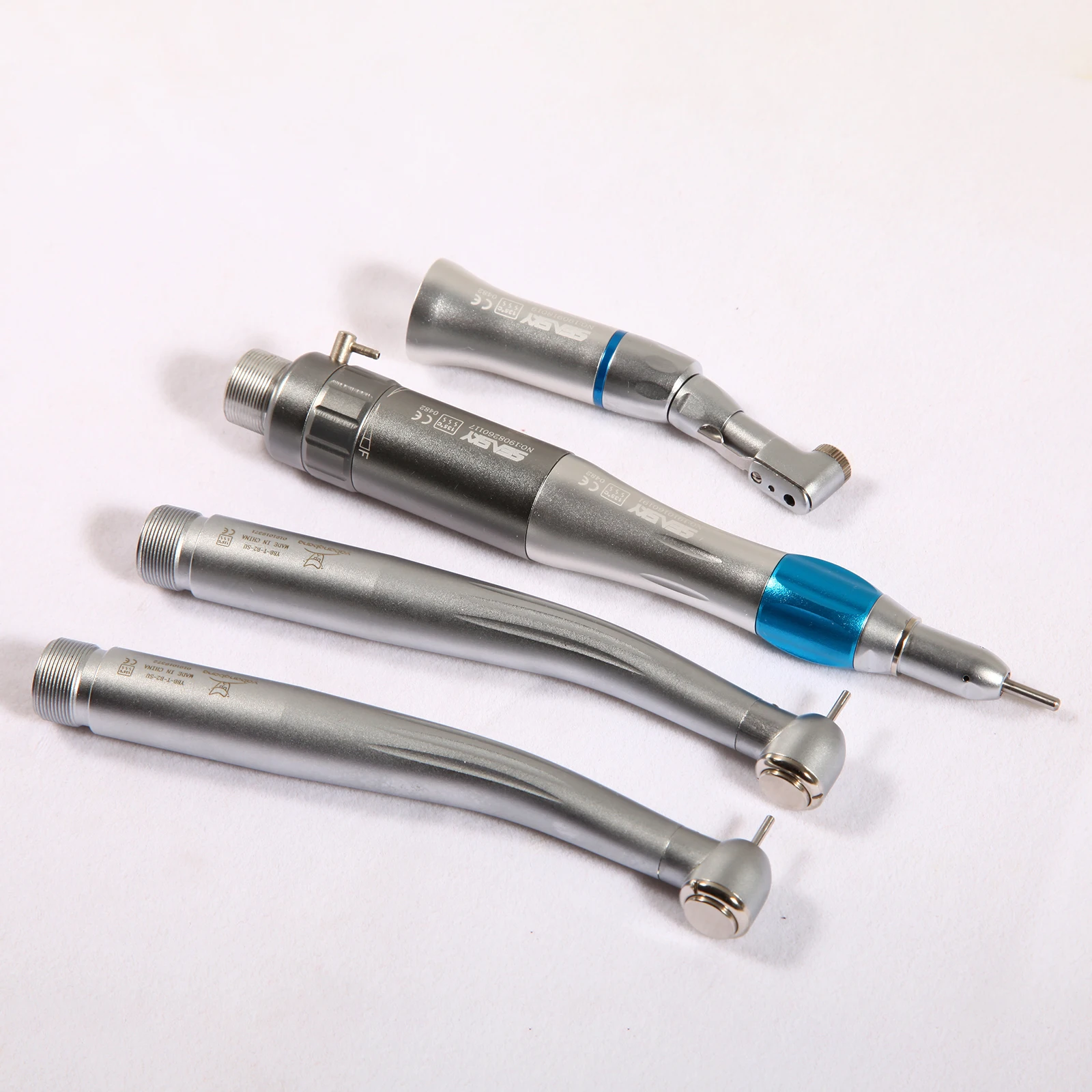Dental Low Speed Handpiece 2-Hole Kit &amp 2pcs HighSpeed Fiber Optic LED Turbine 2Hole | Handpieces