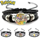 Браслет из аниме Покемон Пикачу го, Плетеный с милыми героями мультфильмов, детская игрушка для косплея, подарок