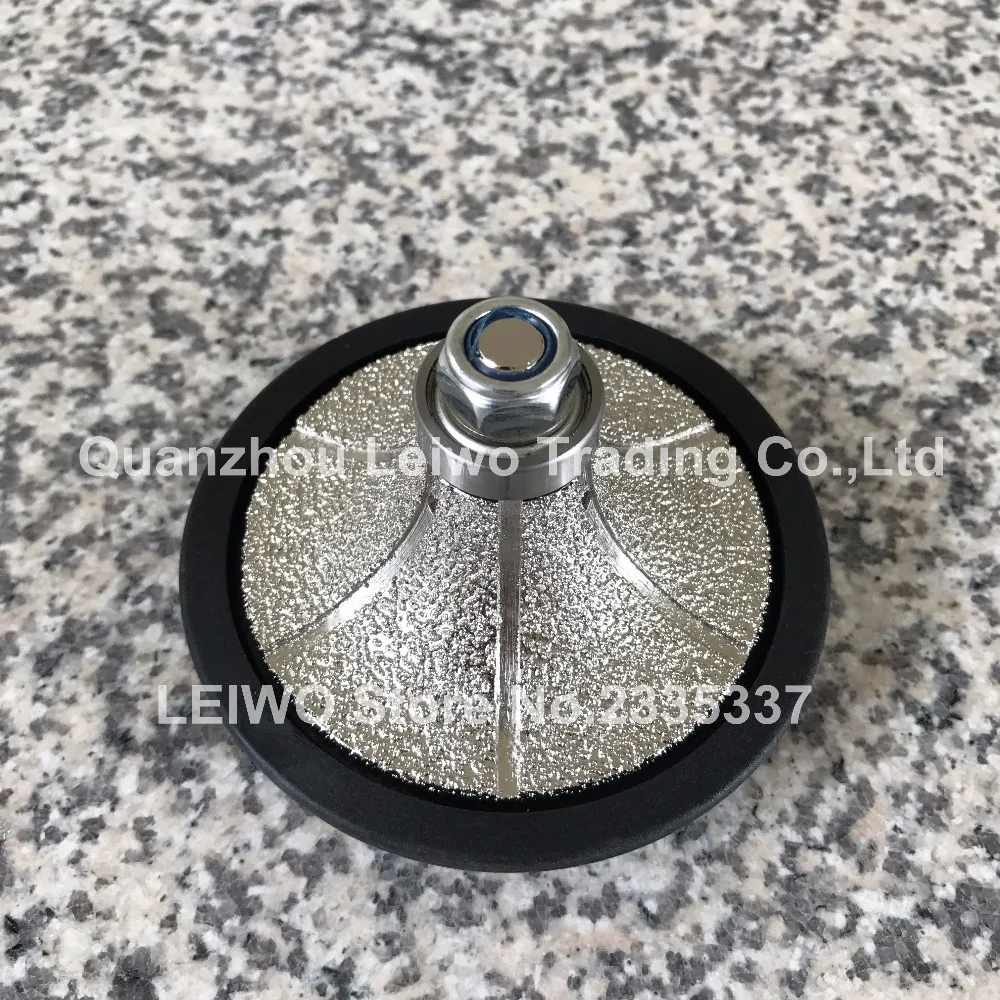 B30 (1-1/4) Demi Bullnose Diamond ручная вакуумная пайка фрезы с резьбой 5/8-11 для гранитных