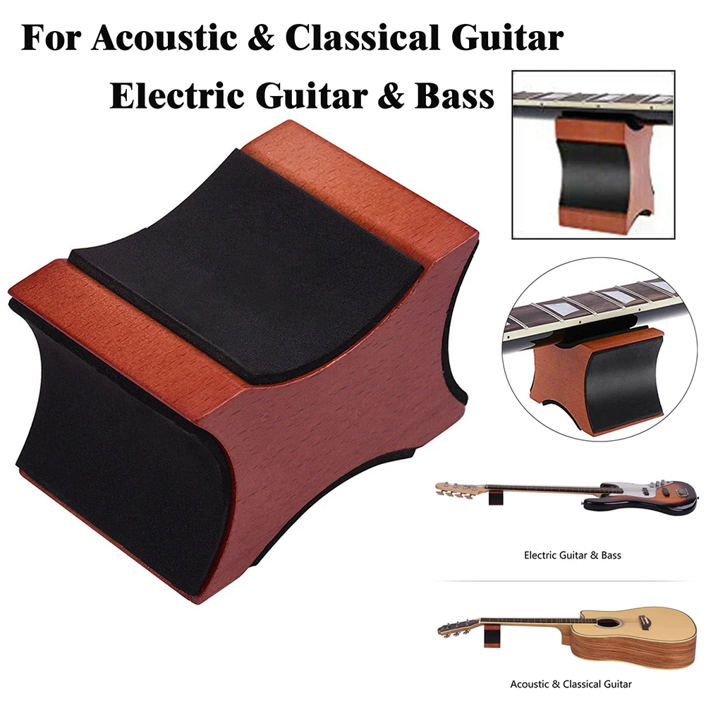 

Wood Guitar Neck Rest Support Stand Lightweight Portable Music Elements for Electric Acoustic Guitar Bass Ukulele