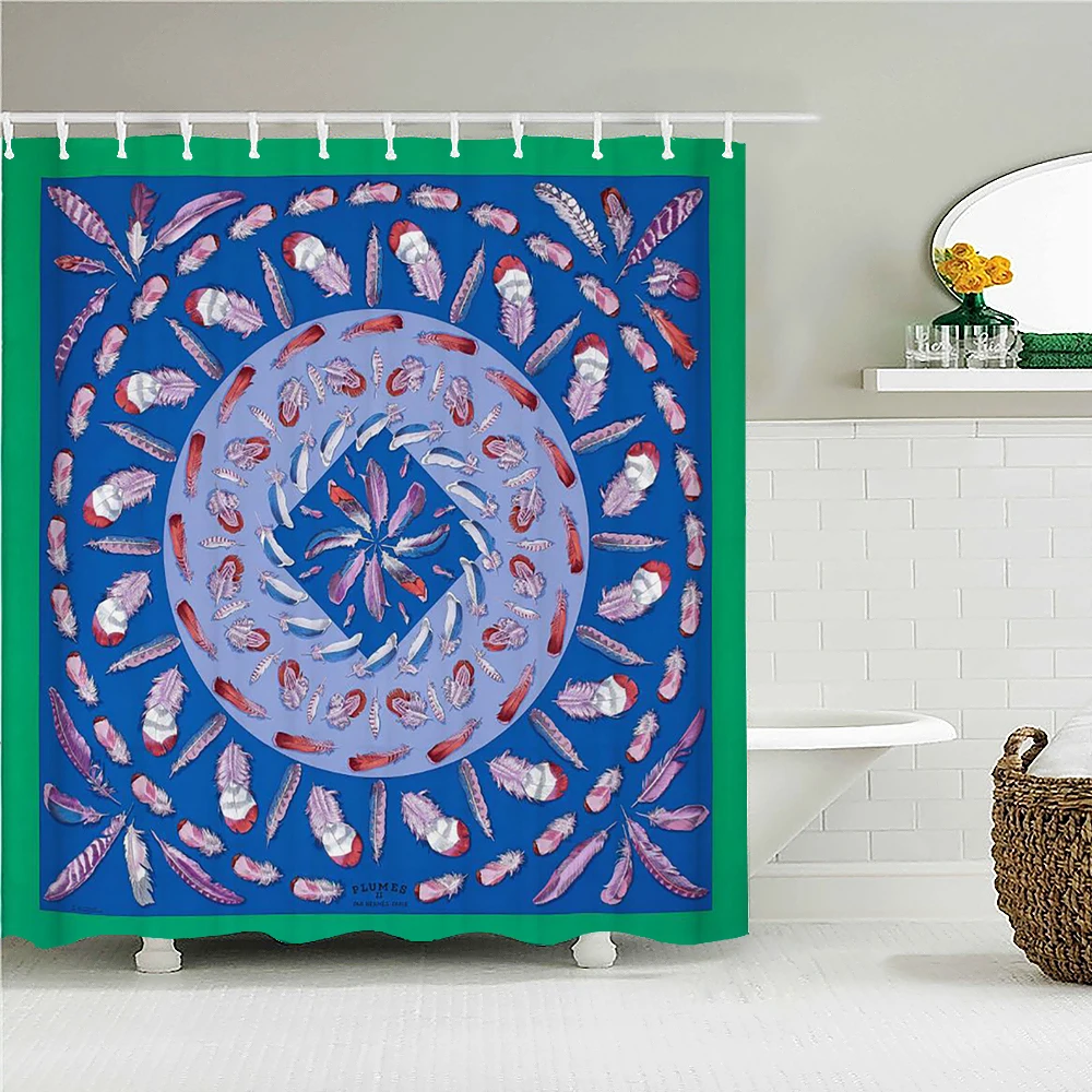 

Шторы для душа с 3d-изображением мандалы, в богемном стиле, украшение для дома, занавески для ванной с крючками для ванной, водонепроницаемая ...