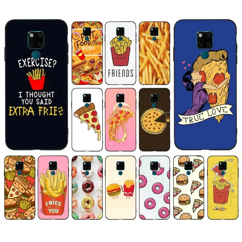 Чехол для телефона MaiYaCa Pizza картофель фри пончик с едой huawei mate 8 S 9 10 lite 10pro 20 X 20pro 20lite