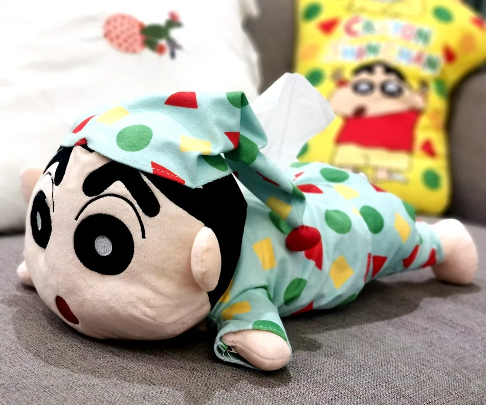 

New cute crayon shin-chan pajamas car office desk bedroom lying tissue box living room pumping paper