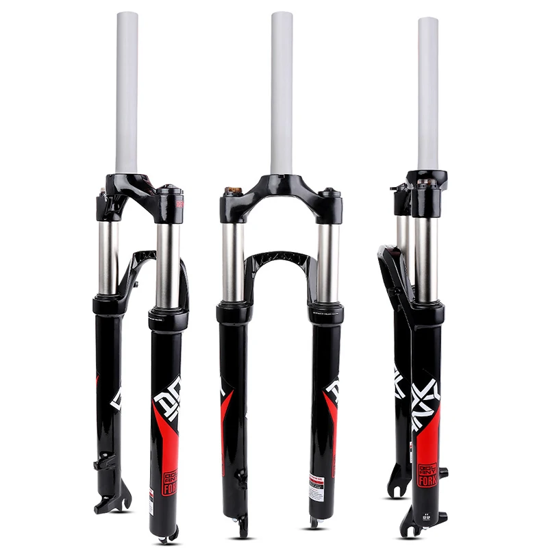 

MTB Bike Suspension Air Bicycle Fork 26 27.5 29er Inch Aluminum Alloy Mechanical Fork Locking Straight Bicycle DIY Accessories