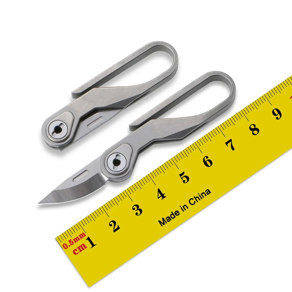 Брелок мини-брелок M390 лезвие складной титановый сплав карманный многофункциональный инструмент письмо открытие гаджет набор уличный кемпинг