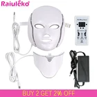 7 цветов, светильник, светодиодная маска для лица, светодиодная фотонная терапия, маска для лица, машина, терапия, уход за кожей, маска для удаления акне, косметическая светодиодная маска для шеи