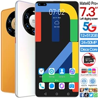 mate 40 pro7 3 inch left digging screen 5g smartphone 12gb512gb large memory capacity 6000ma for huawei samsung mobile phone