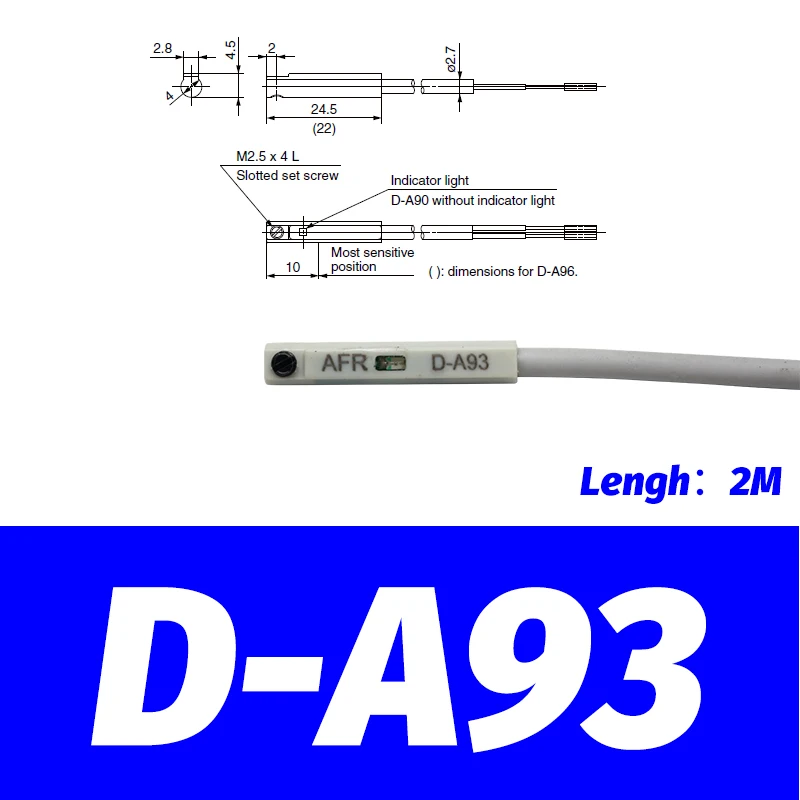 

10 шт., пневматический цилиндр D-A93 AIRSLG
