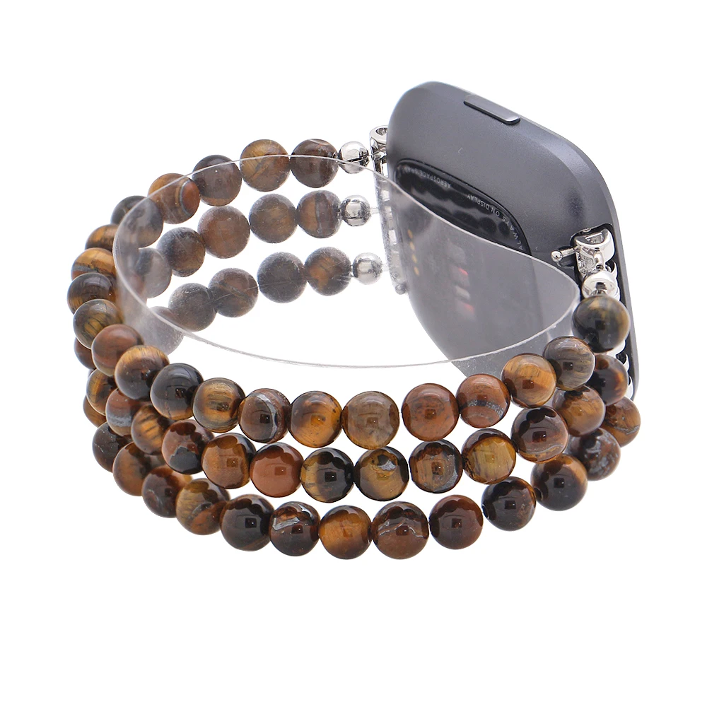 

Vintage Agate For Fitbit Versa Strap Smart Watch Bands For Fitbit Versa 2/Versa Lite Natural Beads Handmade Wristband Jewelry