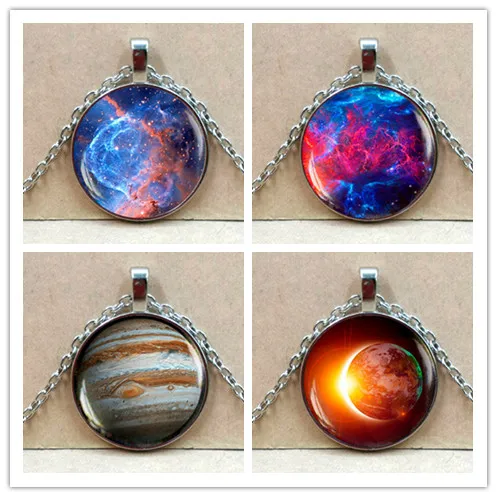 Новинка 2019/2020 Очаровательное ожерелье с Туманностью кулоном в виде космической