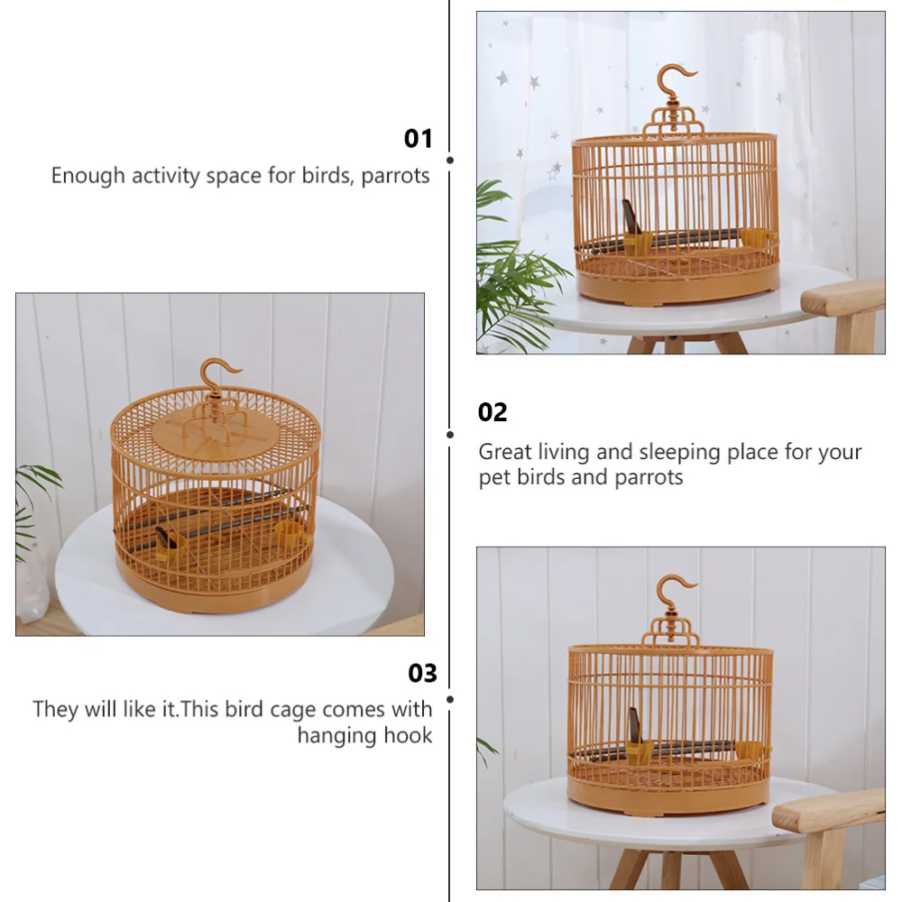 

1 Set Bird Cage Parrot Display Cage for Parakeet Budgie