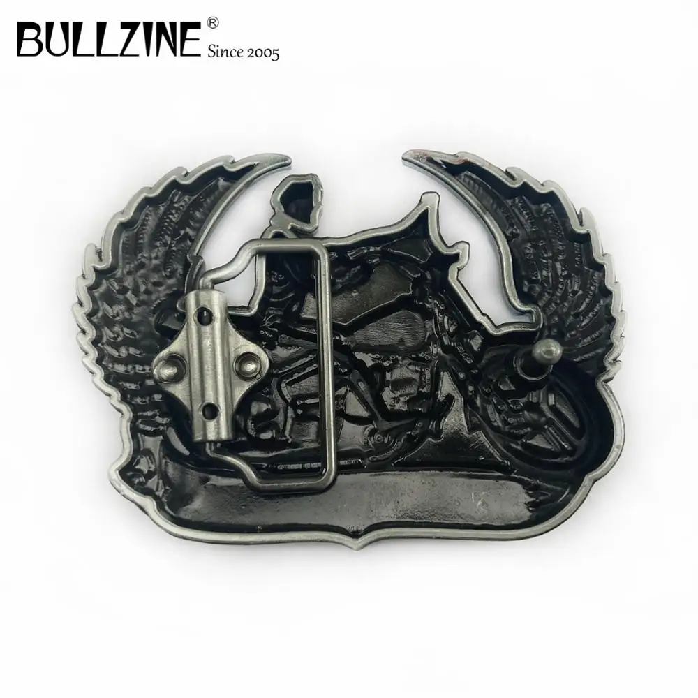 The Bullzine Motor belt buckle with pewter finish FP-02921-1 suitable for 4cm width | Дом и сад