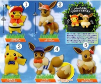 5pcsset takara tomy pokemon doll toys pikachu eevee action figure collectible kids gifts