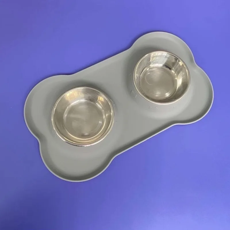 

New Silicone Pet Slow Food Bowl Pet Choke Slow Food Bowl Stainless Steel Dog Bowl Cat and Dog Licking Slow Food Mat