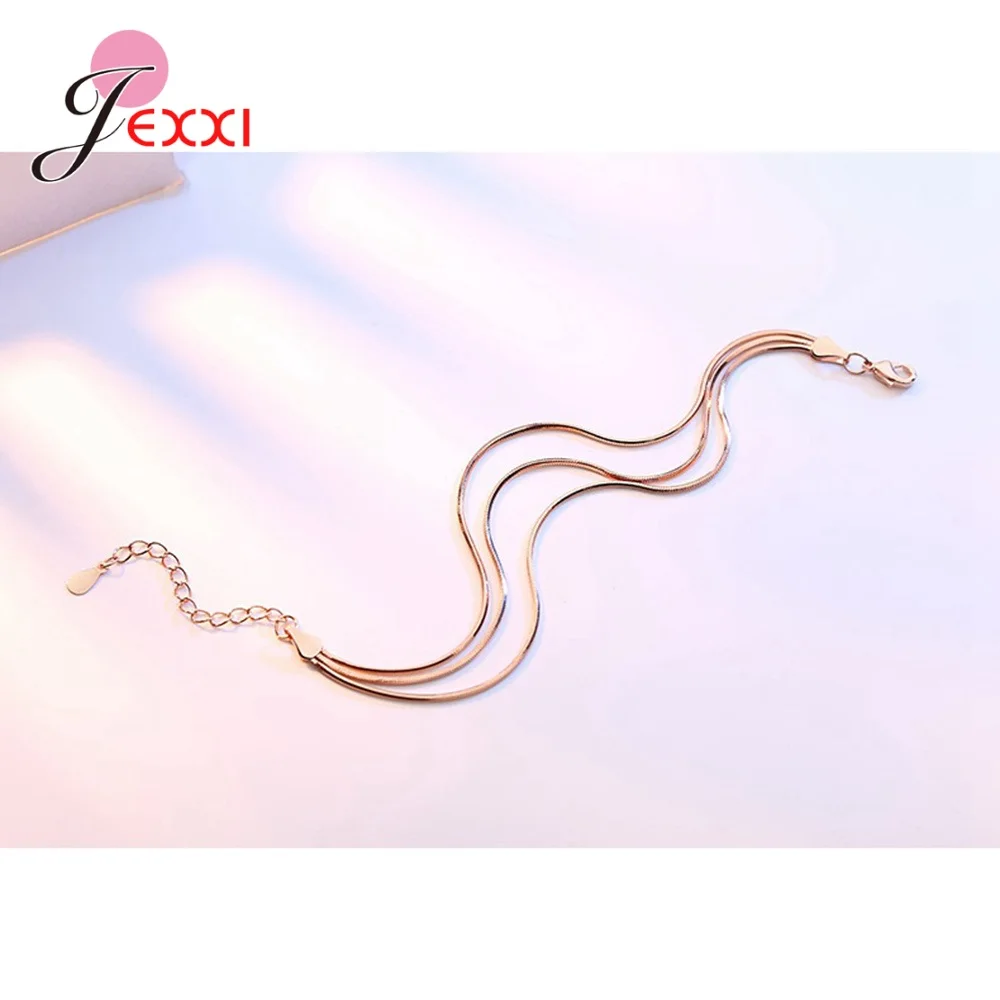 Женский Длинный браслет из серебра 925 пробы с регулируемым размером - купить по