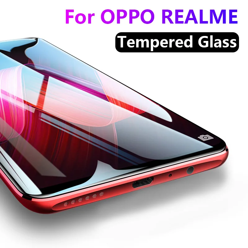 Закаленное стекло 9H для OPPO Realme XT X2 X50 6 5 3 2 Pro Q X C2 U1 6i HD 2.5D Защита экрана K3 K5 A1k