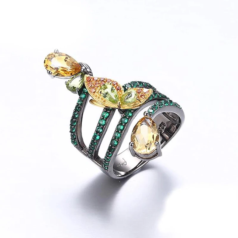 

Кольцо из серебра 925 пробы в юго-восточном азиатском стиле 210331-08