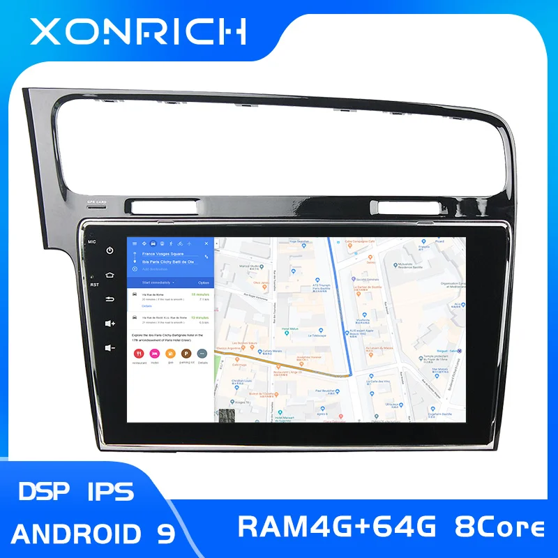 Автомагнитола Xonrich ips 1Din Android 9 автомобильный мультимедийный плеер для Volkswagen VW Golf 7 Стерео gps навигационный головное устройство DSP 4G ram