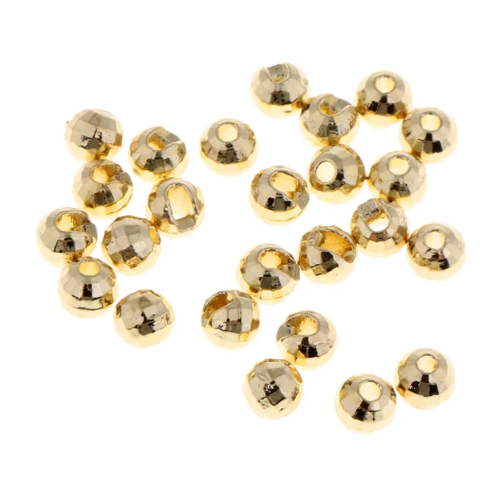 25 шт. Вольфрам мушек щелевые Diamond граненые бусины рыболовные приманки Нимфа