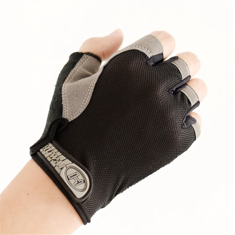 Перчатки велосипедные для мужчин и женщин противоскользящие дышащие с открытыми