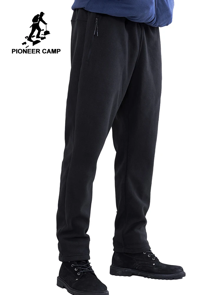 Pioneer Camp флисовые Теплые повседневные брюки мужские однотонные осенние зимние