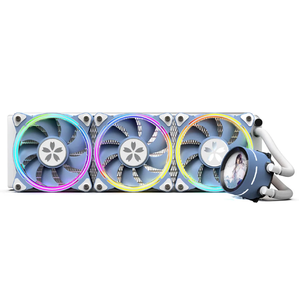 

Yeston Integrated Water-cooled Radiator with High-performance Water Pump 3 ARGB Fans Support ARGB Motherboard Synchronization