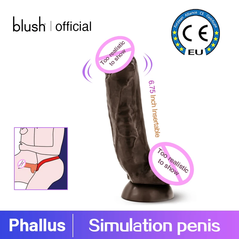 Фаллоимитатор bulsh искусственный пенис для женщин лесбиянок Силиконовый анальный