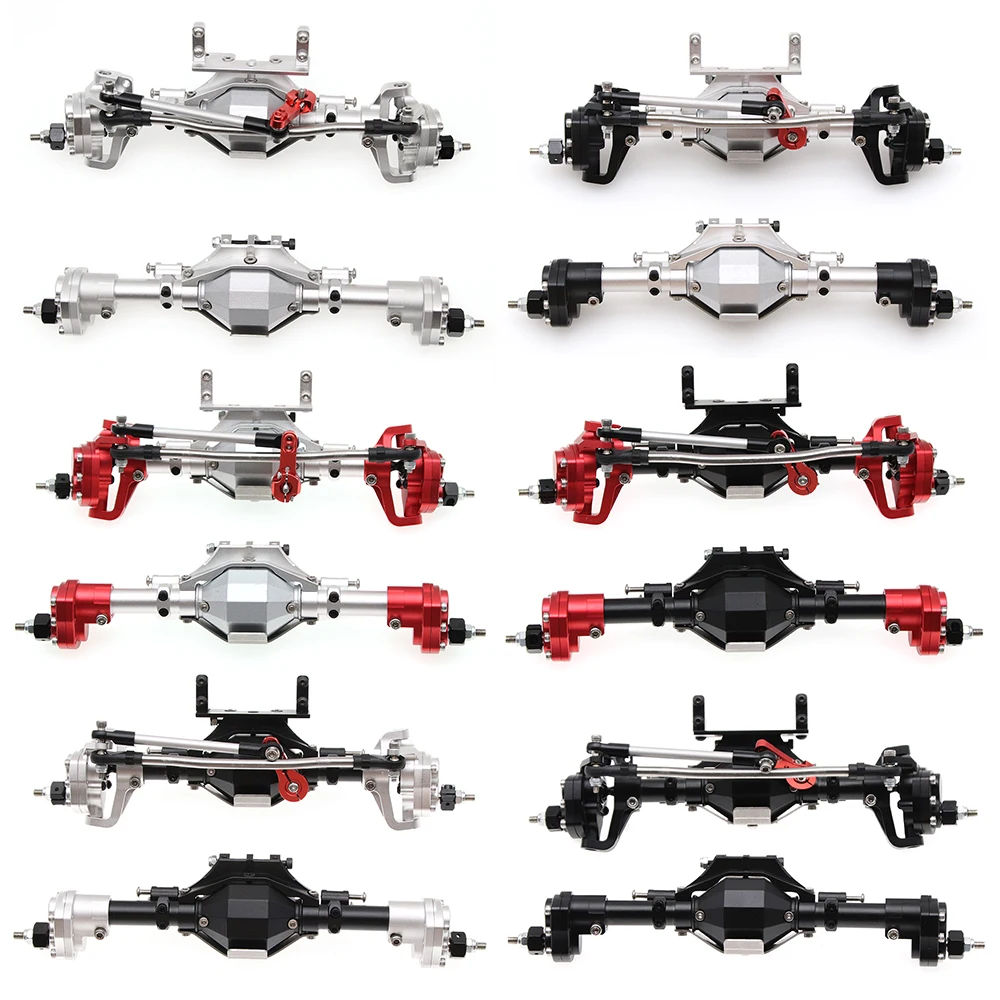 

1/10 Axial SCX10 II 90046 90047 RC Crawler Car Metal aluminum alloy CNC Anodized Front and Rear Portal Axles Shell Axle Housing