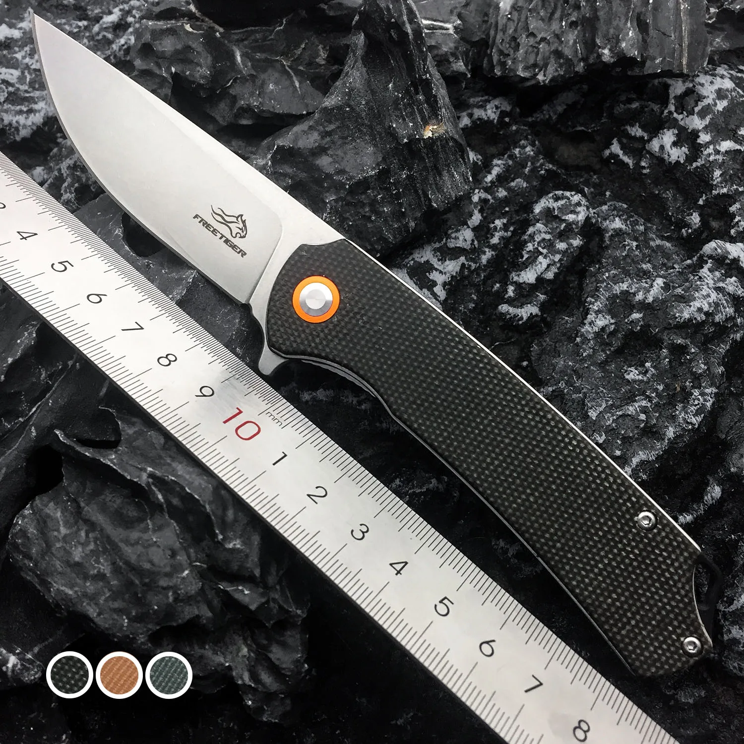Складной нож FREETIGER FT956 из льняного волокна лезвие D2 высокая твердость для