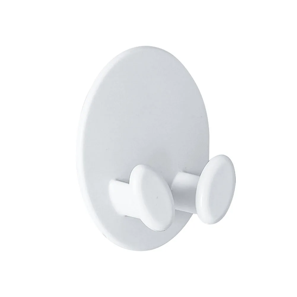 2PCS Plug Hook Wall Mounted Adhesive Home Office Two Feet Bathroom Punching Free Socket Holder Cable Organizer Space Saving |