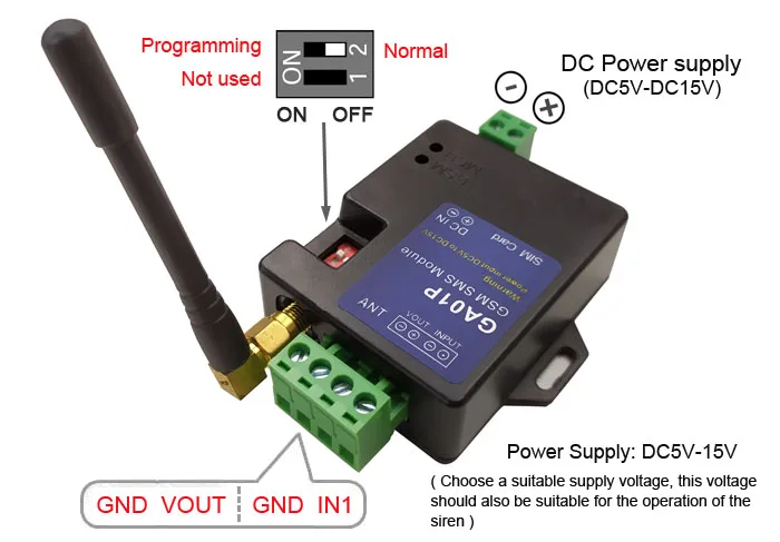 GA01P minil GSM сигнализация s SMS сигнализация охранная система перезаряжаемая батарея для отключения питания