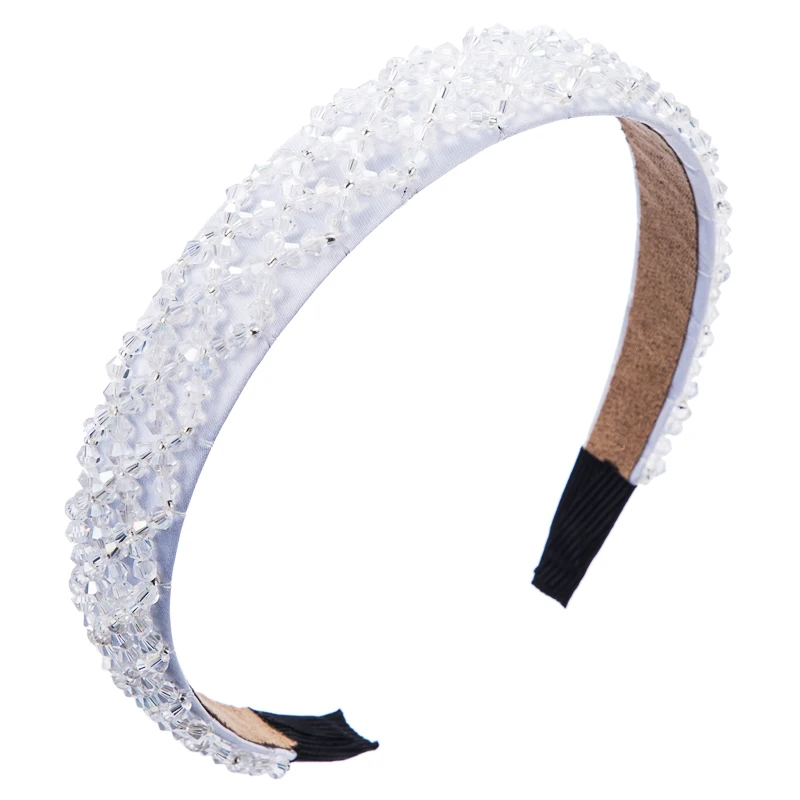 

Exquisite Colorful Crystal Headband for Lady Luxury Baroque Crystal Beaded Hair Hoop Bridal Wedding Party Hair Accessories Bezel