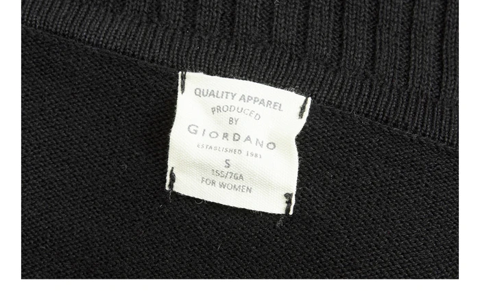 Giordano женское трикотажное платье с высоким воротом
