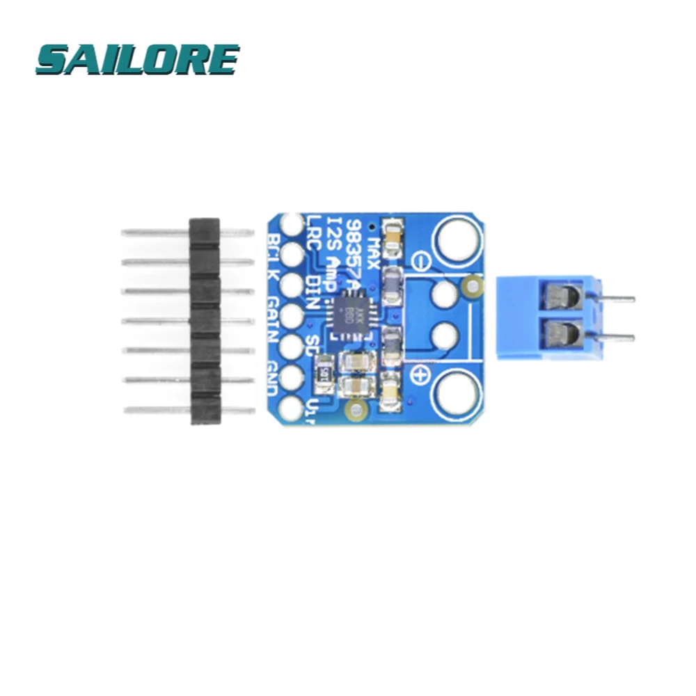 

Усилитель MAX08357 I2S Amp DAC 3 Вт, класс D, коммутационная плата для Arduino Zero для Raspberry Pi, модуль защиты от термического отключения