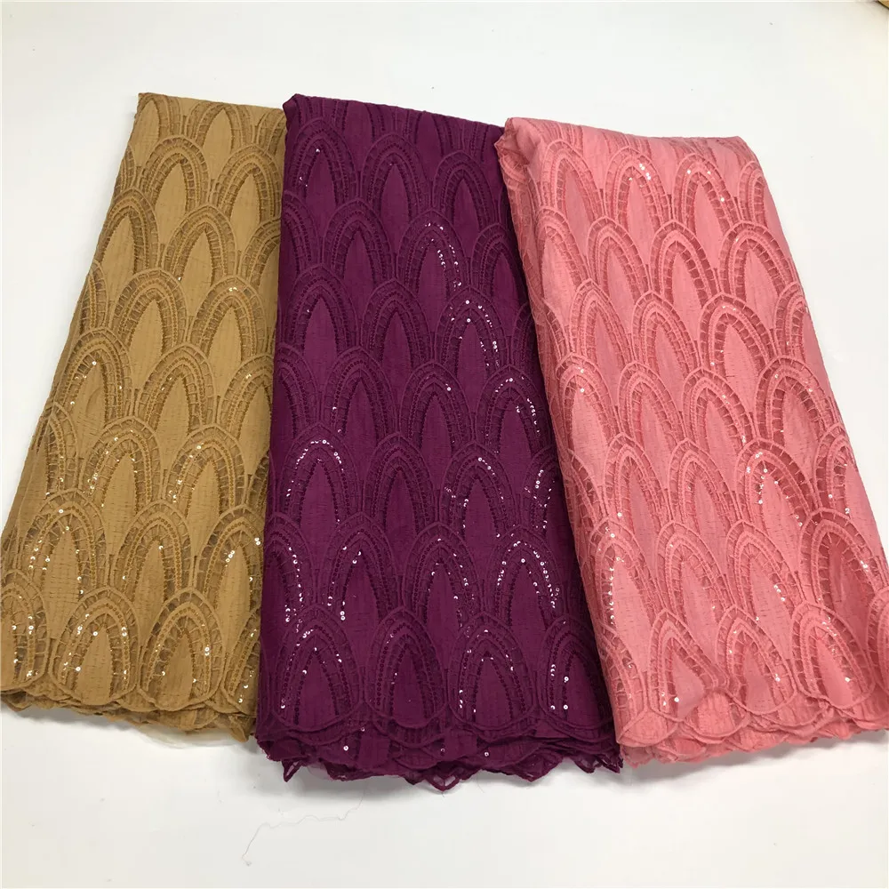 Персиковое Африканское кружево ткань 2023 высококачественное нигерийская